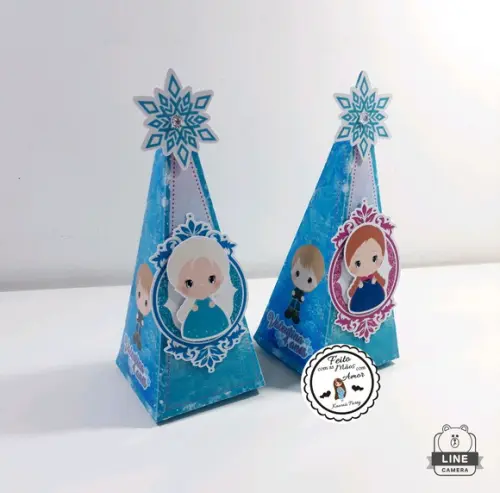 Caixa Pirâmide Frozen