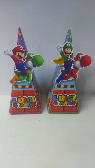 Caixa Pirâmide Mário Bros