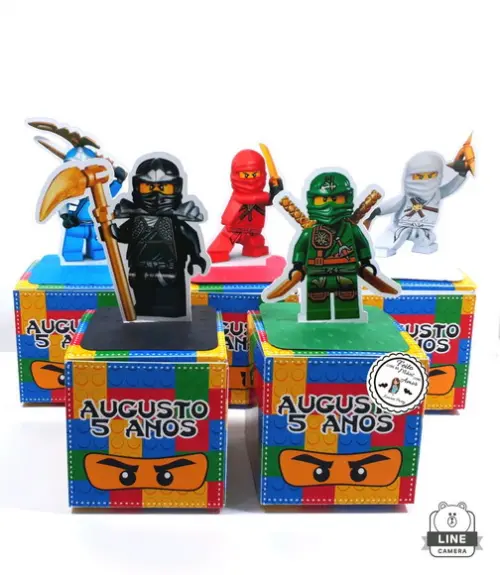 Caixa Quadrada 3d Ninjago