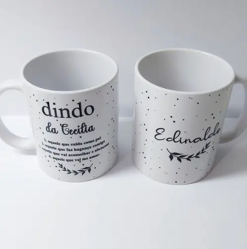Caneca Dinda e Dindo