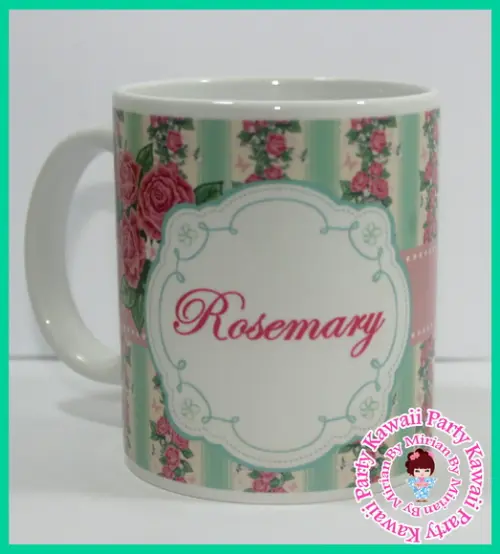 Caneca personalizada floral