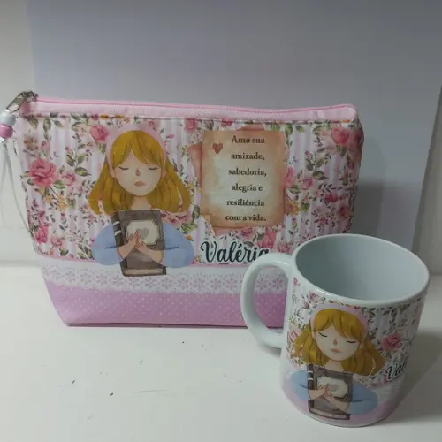 Caneca Professora + Necessaire