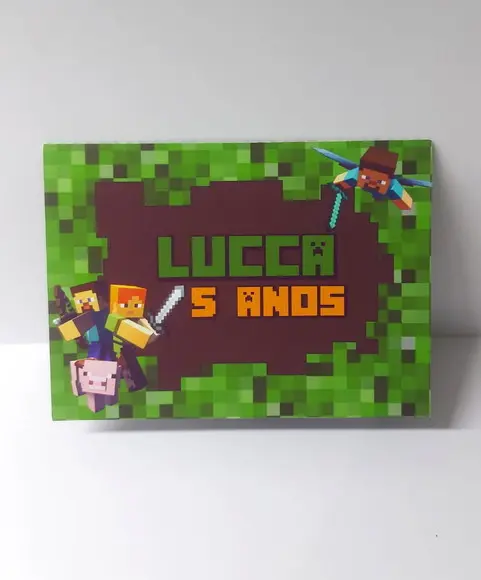 Convite 3d Minecraft