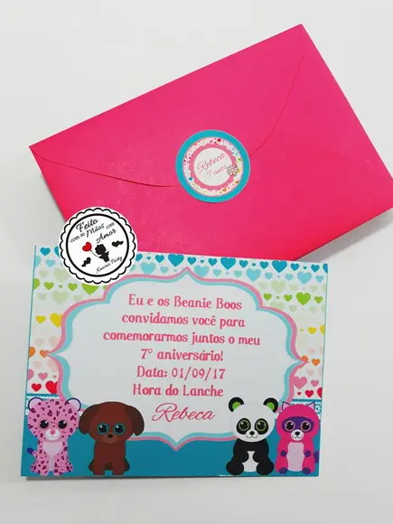 Convite Beanie Boo