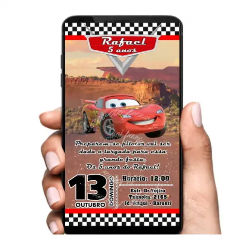 Convite Digital Carros