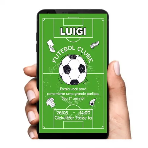 Convite Digital Futebol