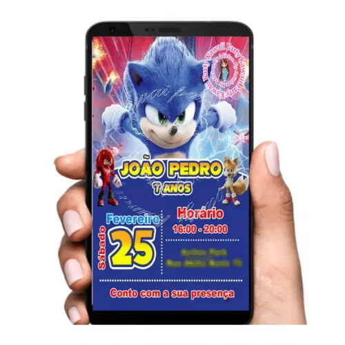 Convite Digital Sonic