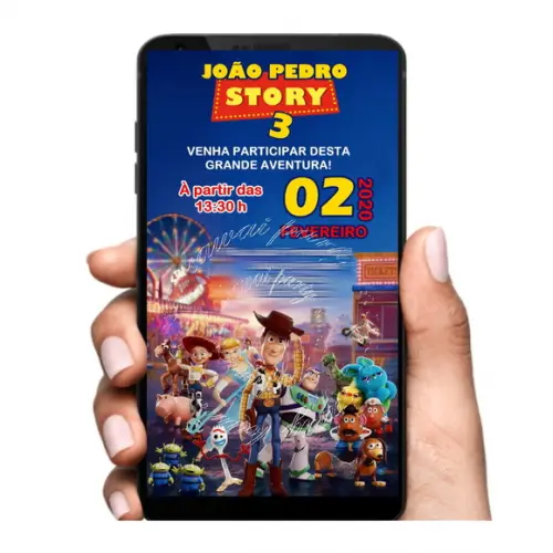 Convite Digital Toy Story