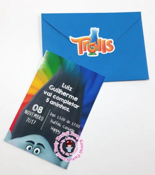 Convite Trolls 2