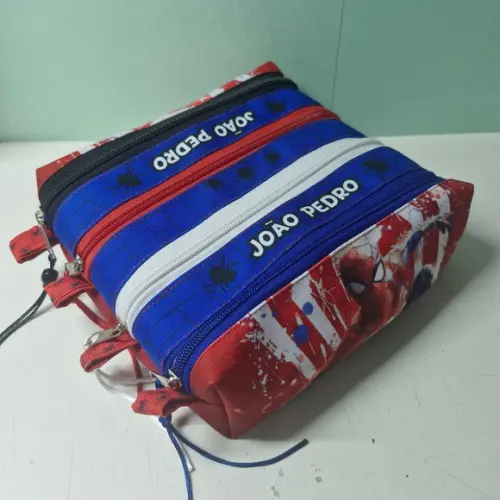 Estojo 4 Divisorias Homem Aranha
