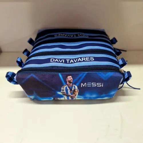 Estojo 4 Divisorias Messi