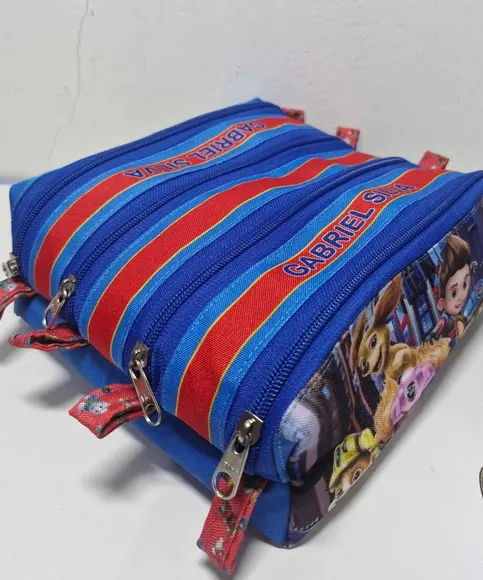 Estojo 4 Divisórias Patrulha Canina