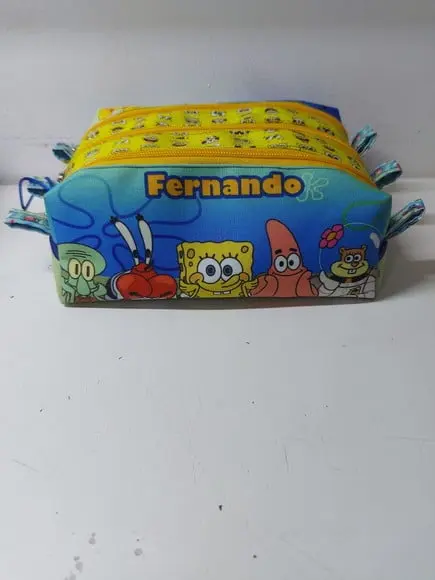 Estojo Triplo Bob Esponja