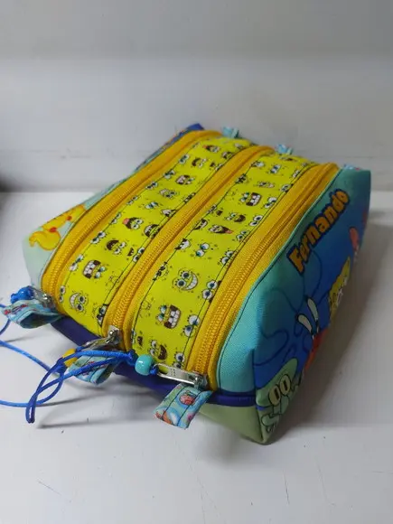 Estojo Triplo Bob Esponja