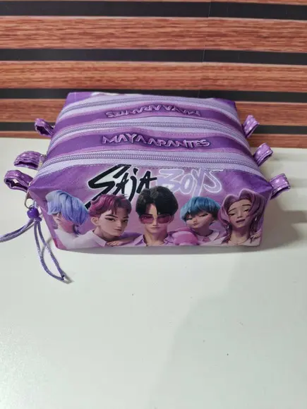 Estojo Triplo Guerreiras do Kpop