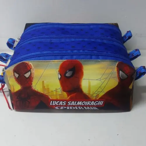 Estojo Triplo Homem Aranha