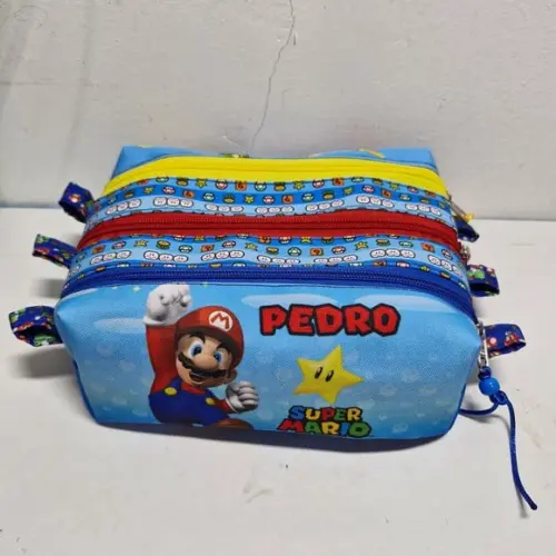 Estojo Triplo Mario Bros
