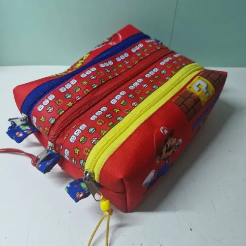 Estojo Triplo Mario Bros