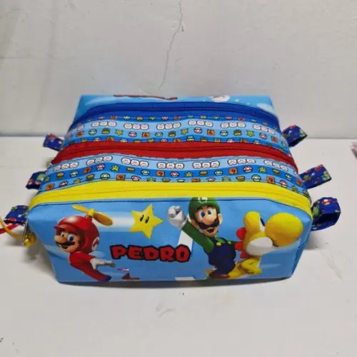 Estojo Triplo Mario Bros