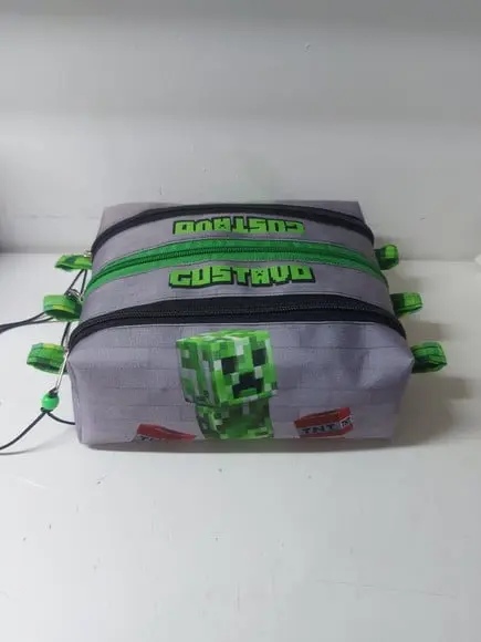 Estojo Triplo Minecraft