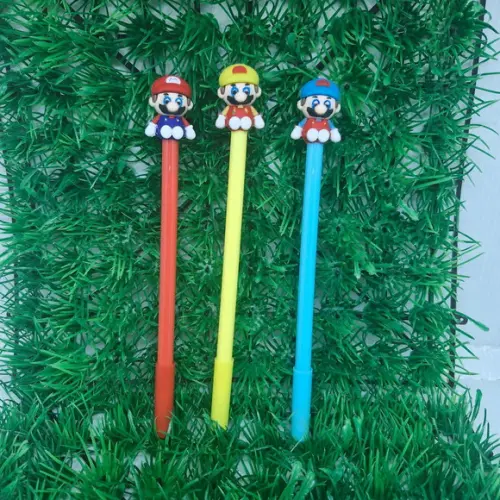 Estojo Triplo Mário Bros + 1 Canetas