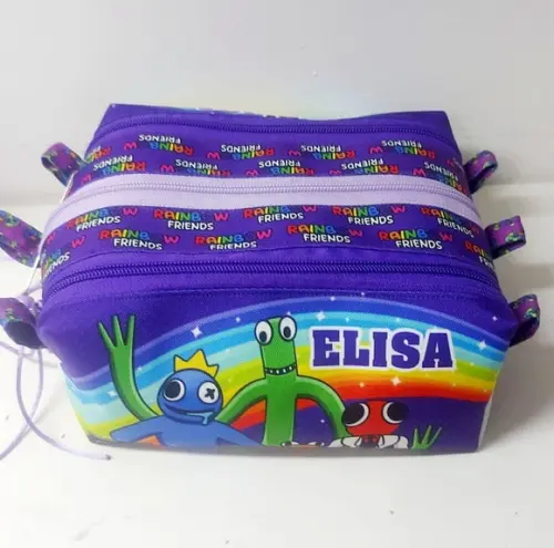 Estojo Triplo Rainbow Friends