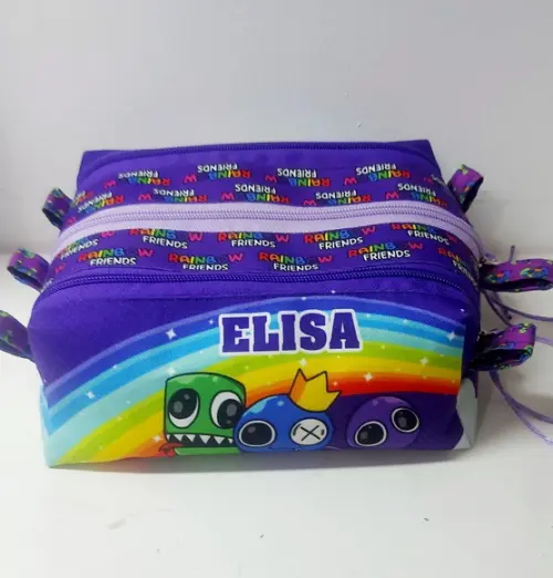 Estojo Triplo Rainbow Friends