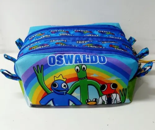 Estojo Triplo Rainbow Friends