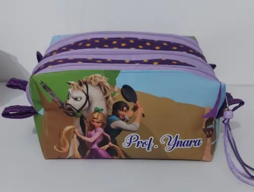 Estojo Triplo Rapunzel