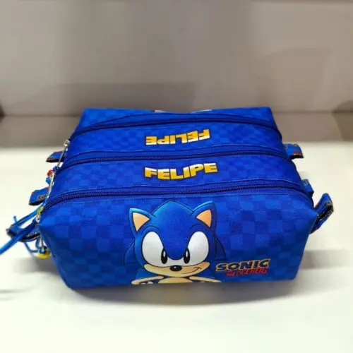 Estojo Triplo Sonic