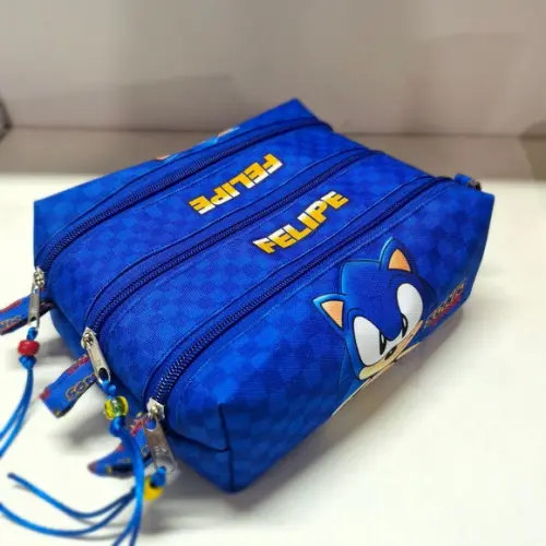 Estojo Triplo Sonic