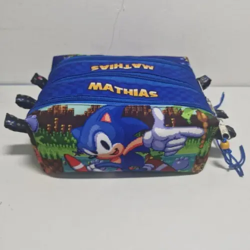 Estojo Triplo Sonic Retro
