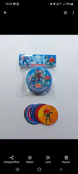 Jogo da Memória Super Heróis
