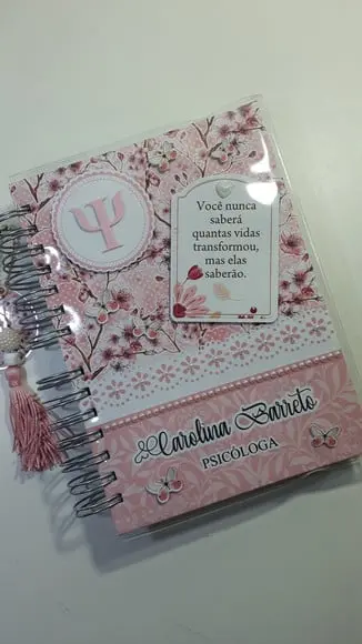 Kit Agenda 2026 + Caderno Psicologia