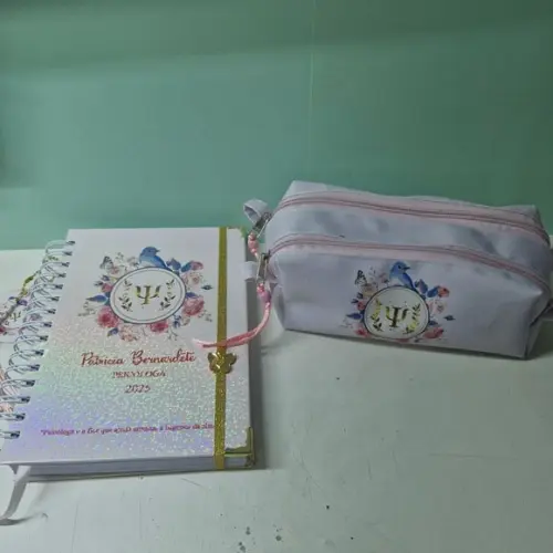 Kit Agenda Psicologia + Estojo