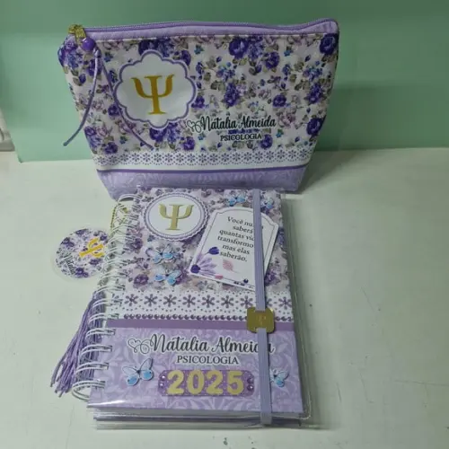 Kit Agenda Psicologia 2027 + Necessaire