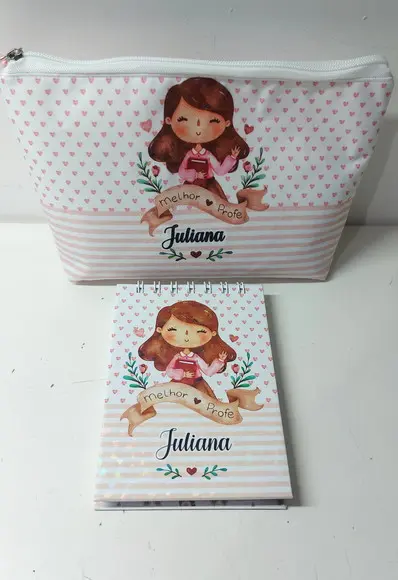 Kit Bloco e Necessaire Professora