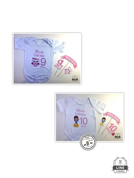 Kit Body Mesversario + Topper Cake