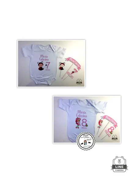 Kit Body Mesversario + Topper Cake