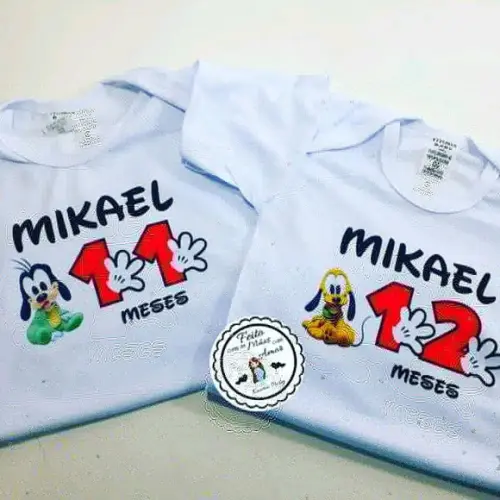 Kit Body Mesversário Baby Disney