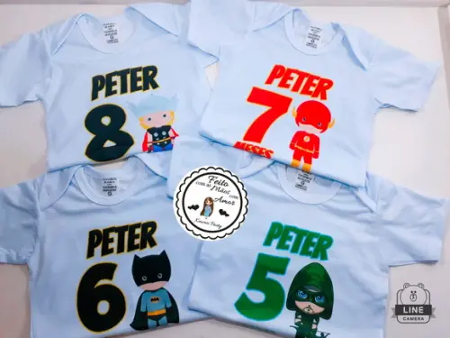 Kit Body Mesversario Super Herois