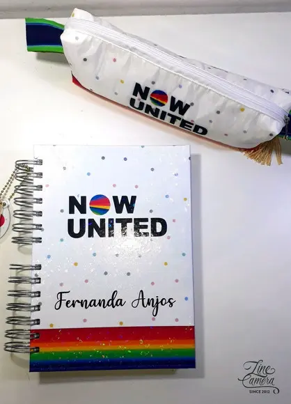 Kit Caderno e Estojo Now United