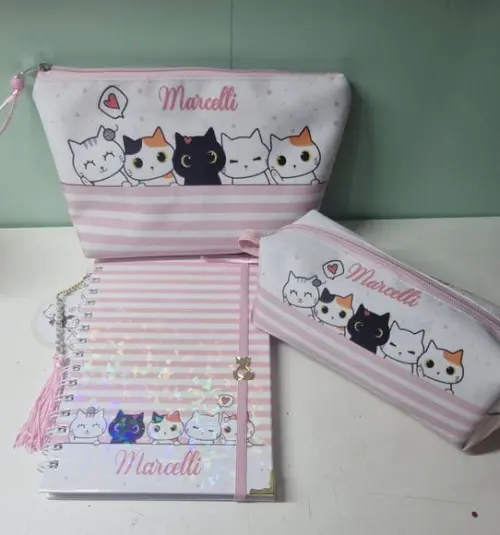 Kit Caderno Gatinho