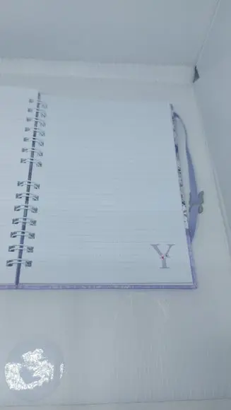 Kit Caderno Flores Lilas
