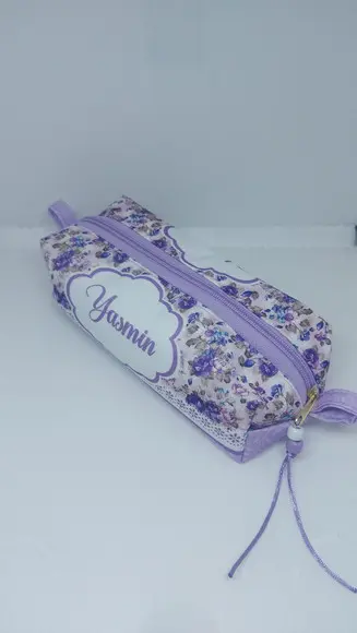 Kit Caderno Flores Lilas