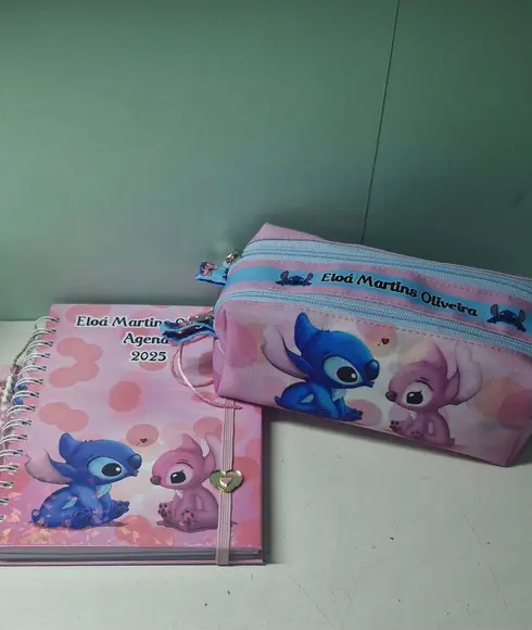 Kit Caderno Litte Stitch