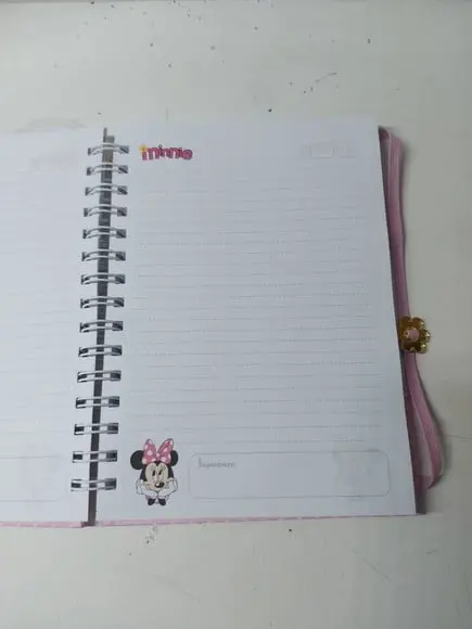 Kit Caderno Minnie Rosa