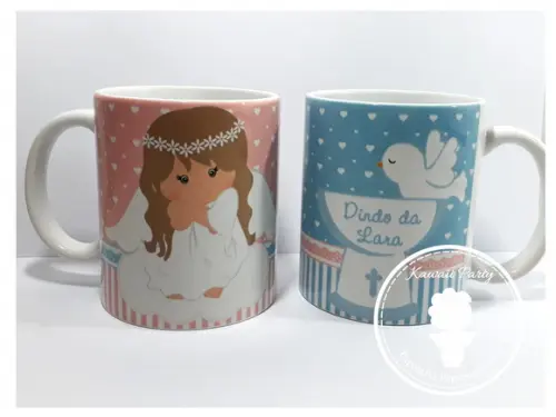 Kit Caneca Batizado Anjinha