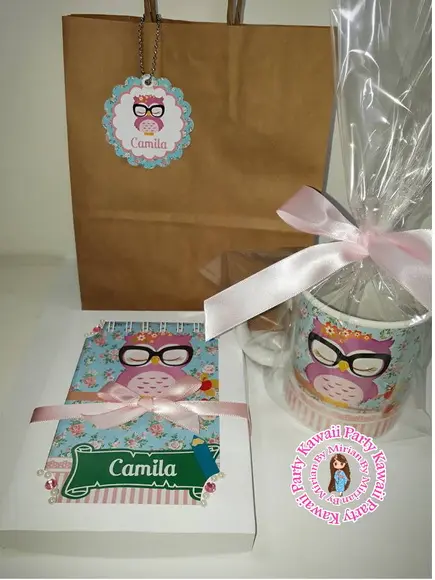 Kit caneca e bloquinho anotações