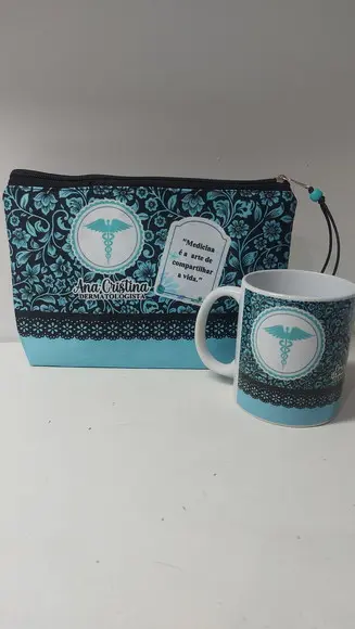 Kit Caneca e Necessaire Medicina